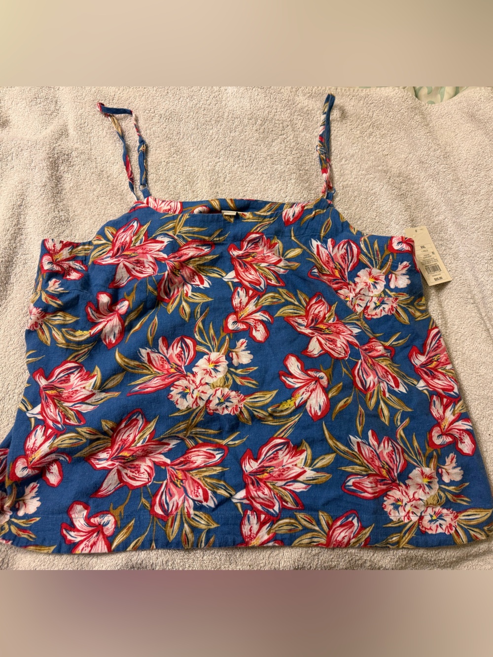 NWT Floral Women's Cami Tank Top. Size:XXL.